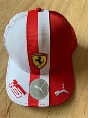 Scuderia Ferrari x Puma red and white Youth hat